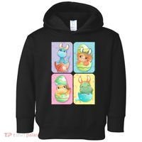 Cute Baby Dinosaurs Easter Eggs Toddler Hoodie thumb 0