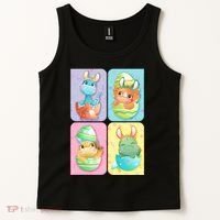 Cute Baby Dinosaurs Easter Eggs Tank Top thumb 2
