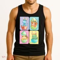 Cute Baby Dinosaurs Easter Eggs Tank Top thumb 3