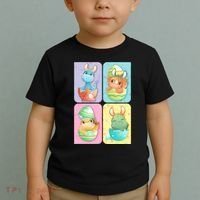 Cute Baby Dinosaurs Easter Eggs Toddler T-Shirt thumb 2