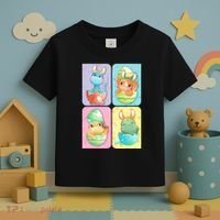 Cute Baby Dinosaurs Easter Eggs Toddler T-Shirt thumb 3