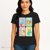 Cute Baby Dinosaurs Easter Eggs Women's T-Shirt thumb 4
