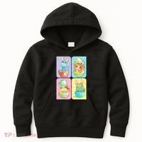 Cute Baby Dinosaurs Easter Eggs Kids Hoodie thumb 0