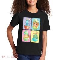 Cute Baby Dinosaurs Easter Eggs Kids T-Shirt thumb 2