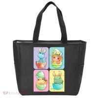 Cute Baby Dinosaurs Easter Eggs Tote Bag thumb 0