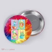 Cute Baby Dinosaurs Easter Eggs Button thumb 0