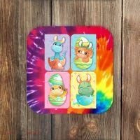 Cute Baby Dinosaurs Easter Eggs Coaster thumb 0