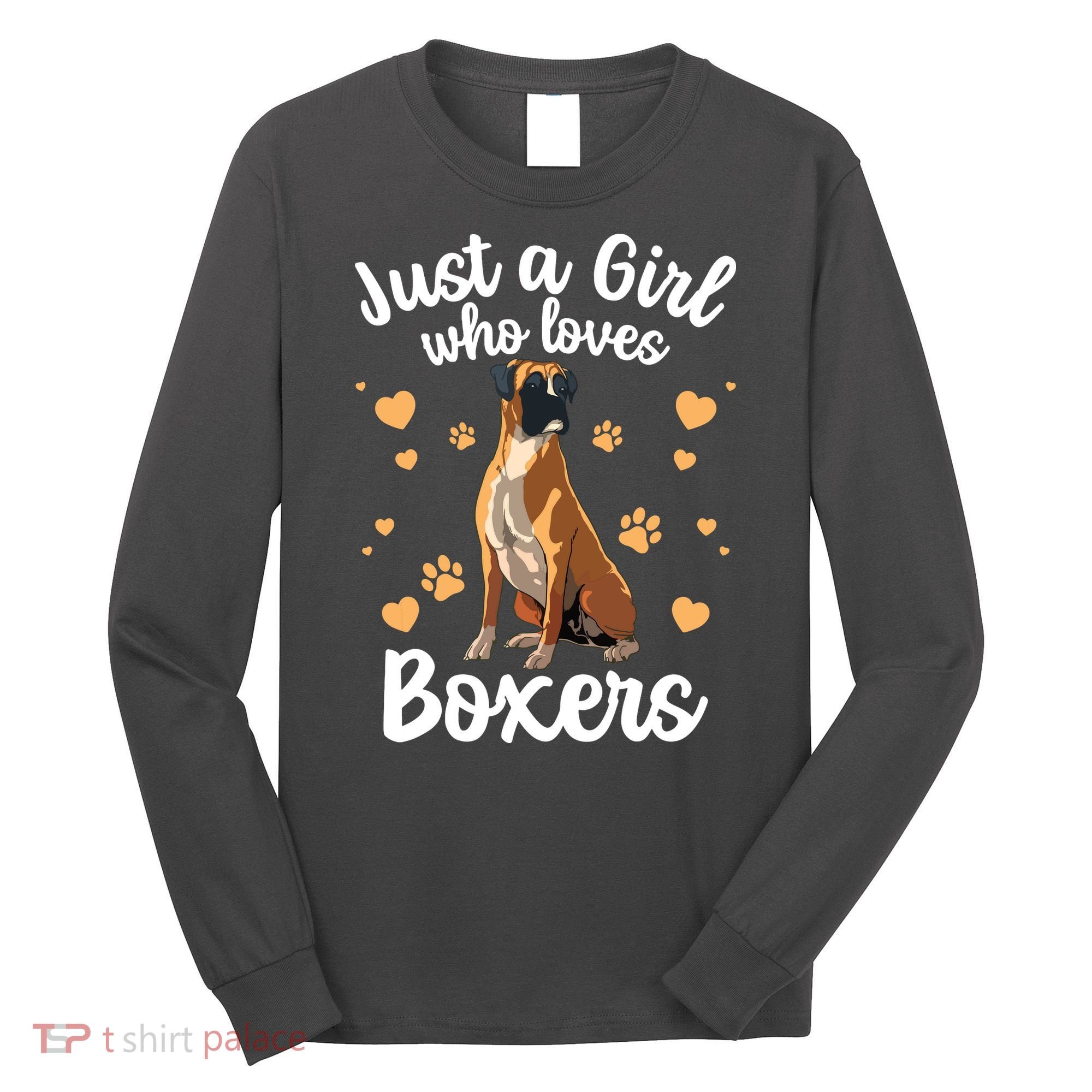 Cool Boxer Dog For Girl Women Dog Trainer Boxer Lovers Long Sleeve Shirt