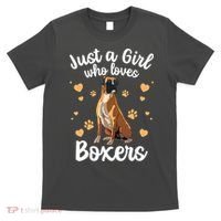 Cool Boxer Dog For Girl Women Dog Trainer Boxer Lovers T-Shirt thumb 0