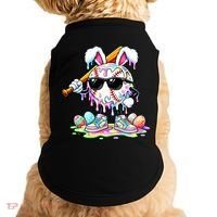 Cool Baseball Drip Bunny Rabbit Easter Doggie Tank thumb 0