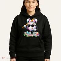 Cool Baseball Drip Bunny Rabbit Easter Hoodie thumb 5