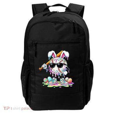Cool Baseball Drip Bunny Rabbit Easter Backpack
