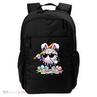 Cool Baseball Drip Bunny Rabbit Easter Backpack thumb 0