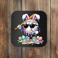 Cool Baseball Drip Bunny Rabbit Easter Coaster thumb 0