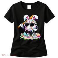Cool Baseball Drip Bunny Rabbit Easter Women's T-Shirt thumb 0
