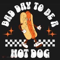 Checkered Bad Day To Be A Hot Dog 4th Of July Women's Hoodie thumb 2