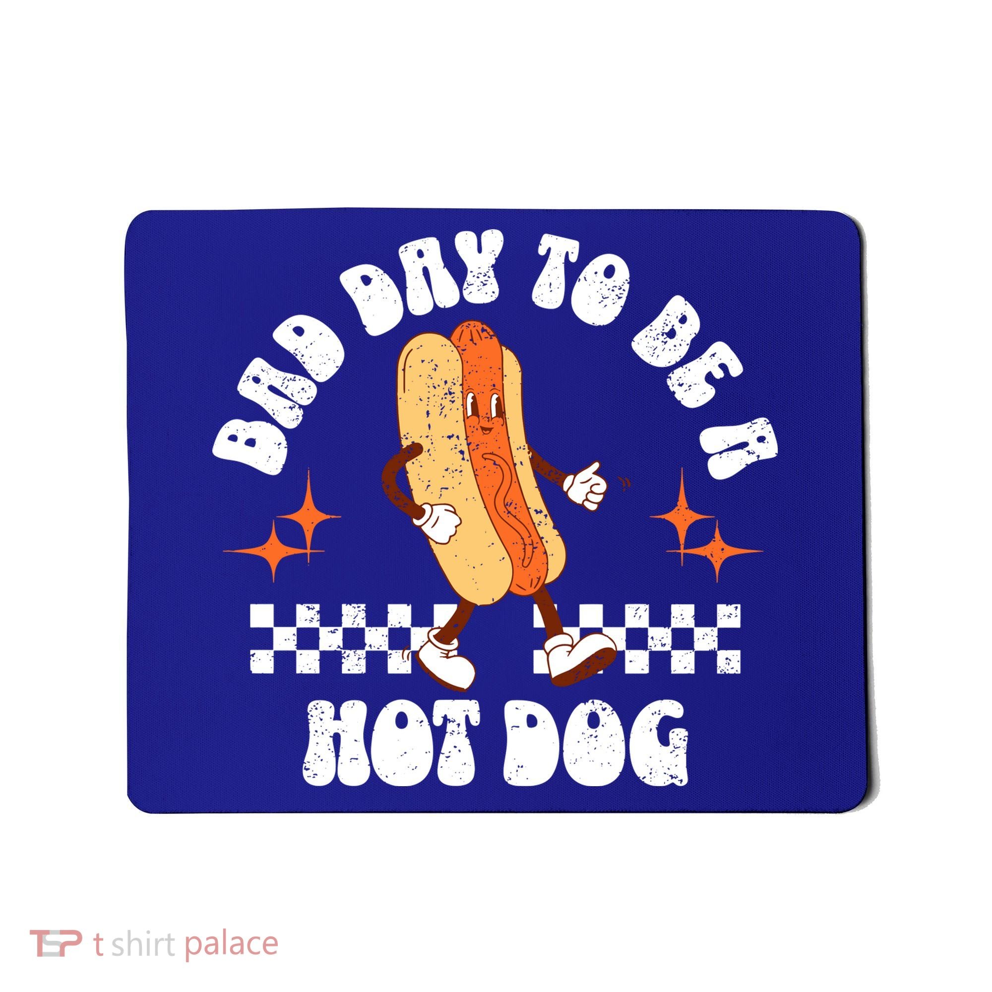 Checkered Bad Day To Be A Hot Dog 4th Of July Mousepad