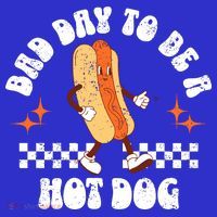 Checkered Bad Day To Be A Hot Dog 4th Of July Mousepad thumb 1
