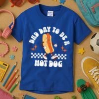 Checkered Bad Day To Be A Hot Dog 4th Of July Kids T-Shirt thumb 3
