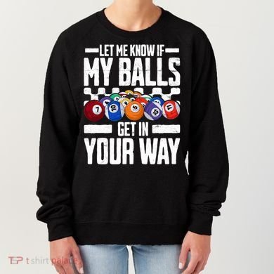 Cool Billiards Design Funny Billiard Pool Player Gift Women's Sweatshirt