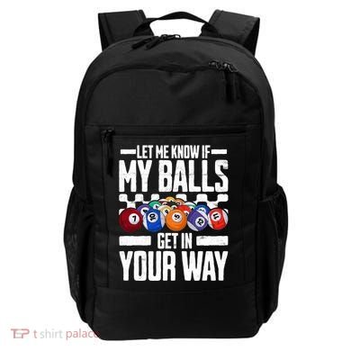 Cool Billiards Design Funny Billiard Pool Player Gift Backpack