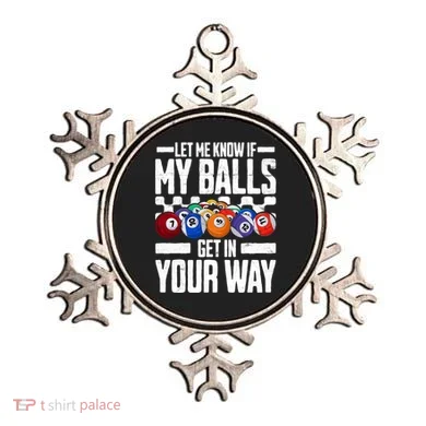Cool Billiards Design Funny Billiard Pool Player Gift Ornament