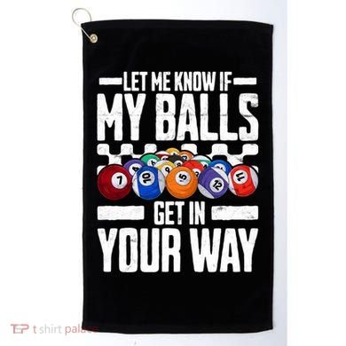 Cool Billiards Design Funny Billiard Pool Player Gift Golf Towel