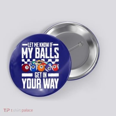Cool Billiards Design Funny Billiard Pool Player Gift Button