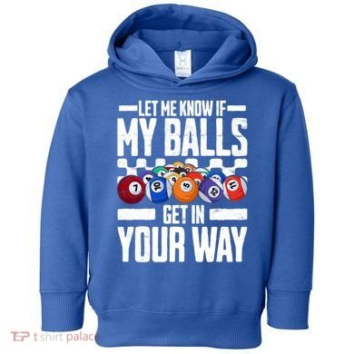 Cool Billiards Design Funny Billiard Pool Player Gift Toddler Hoodie
