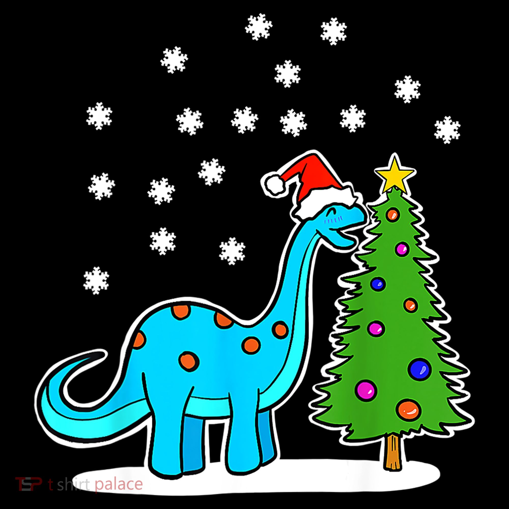 Christmas Brachiosaurus Dinosaur Eating A Christmas Tree Coffee Mug