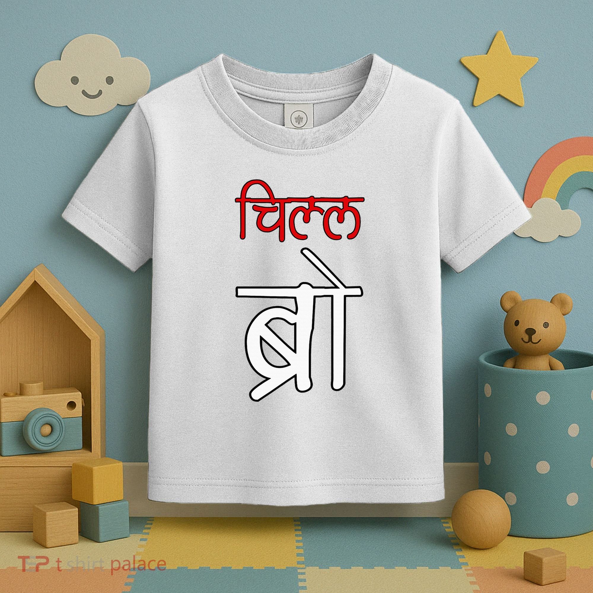 Chill Bro Desi Hindi Funny Bollywood Toddler T-Shirt