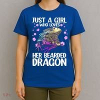Cute Bearded Dragon For Women Girls Bearded Dragon Lovers T-Shirt thumb 4