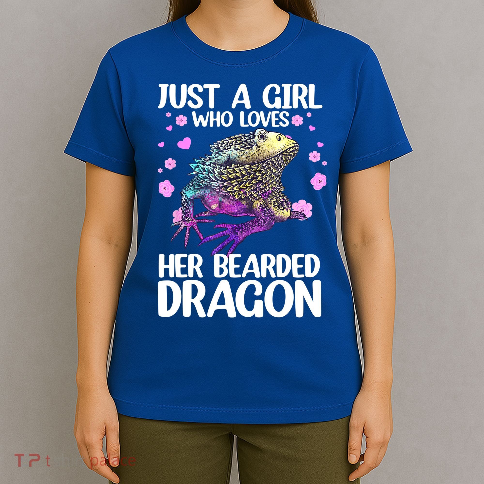 Cute Bearded Dragon For Women Girls Bearded Dragon Lovers T-Shirt