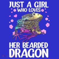 Cute Bearded Dragon For Women Girls Bearded Dragon Lovers Polo thumb 2