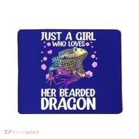 Cute Bearded Dragon For Women Girls Bearded Dragon Lovers Mousepad thumb 0