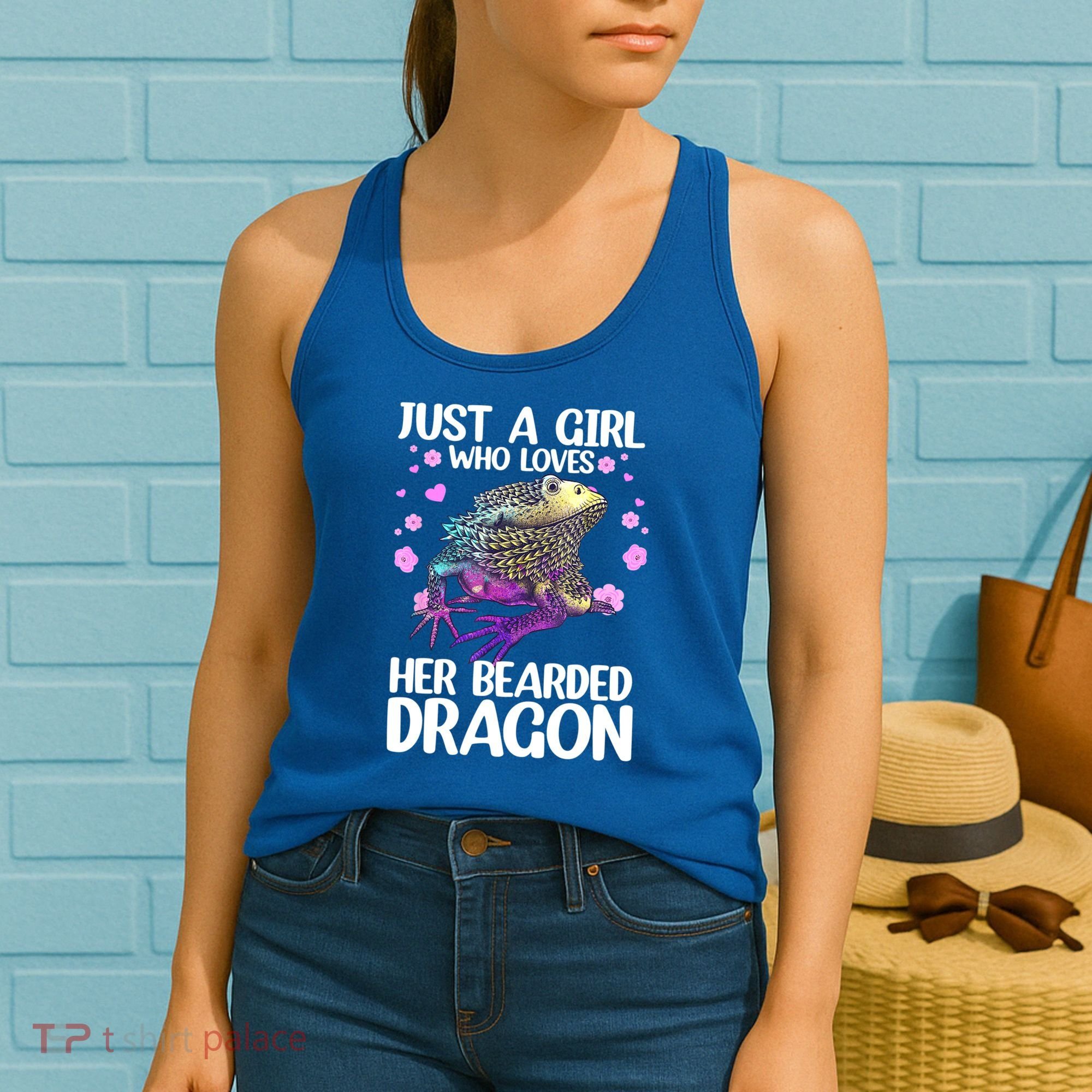 Cute Bearded Dragon For Women Girls Bearded Dragon Lovers Women's Tank Top