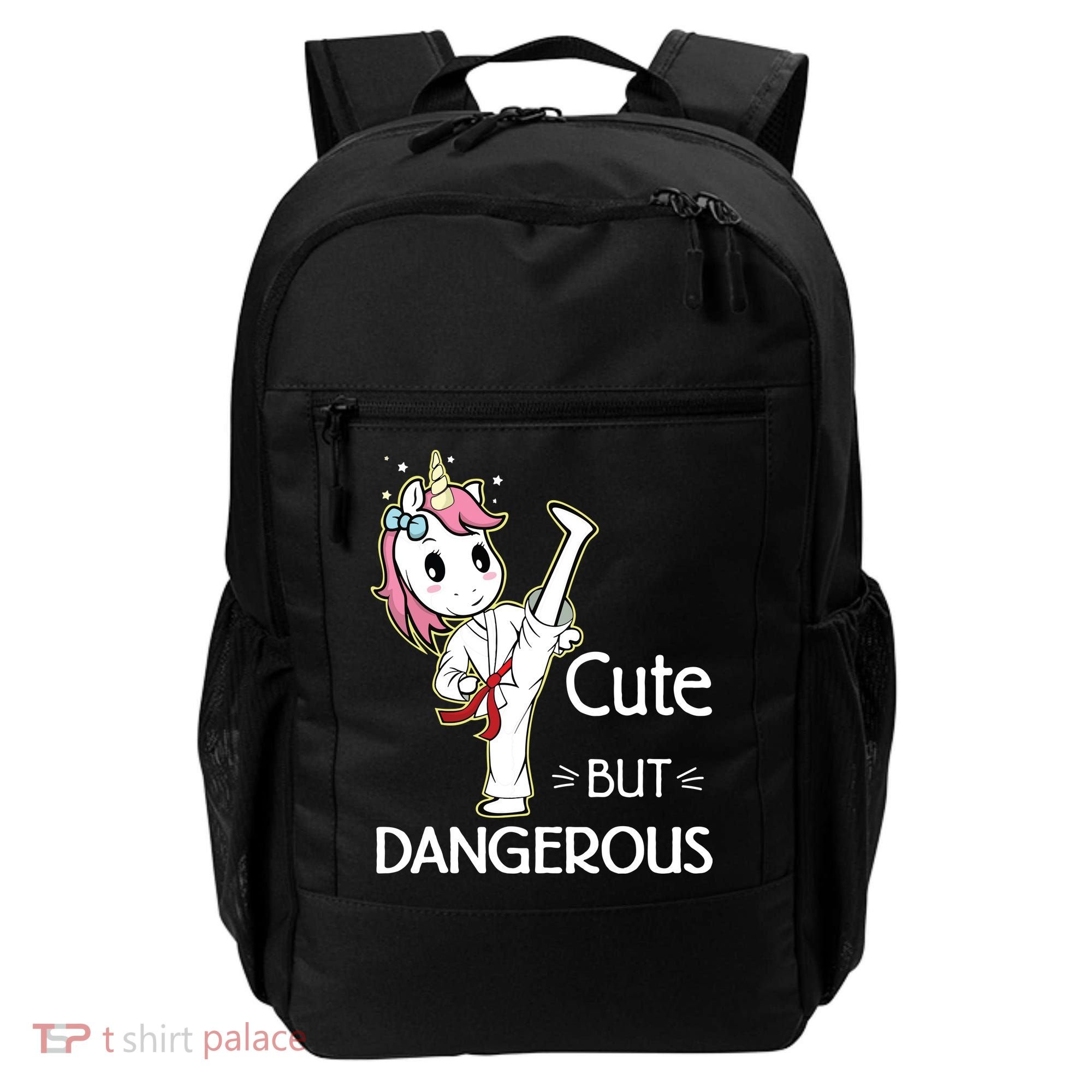 Cute But Dangerous Funny Karate Taekwondo Backpack