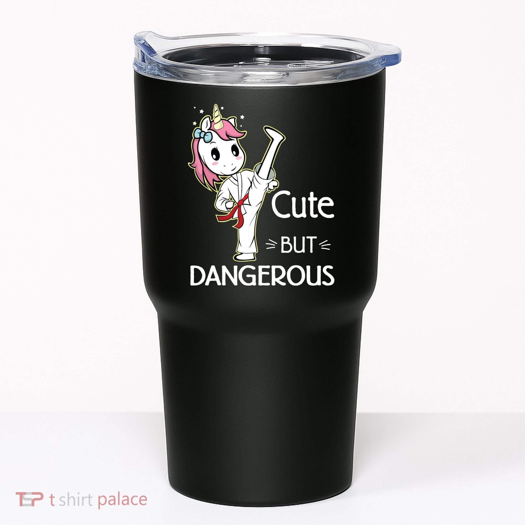 Cute But Dangerous Funny Karate Taekwondo Tumbler
