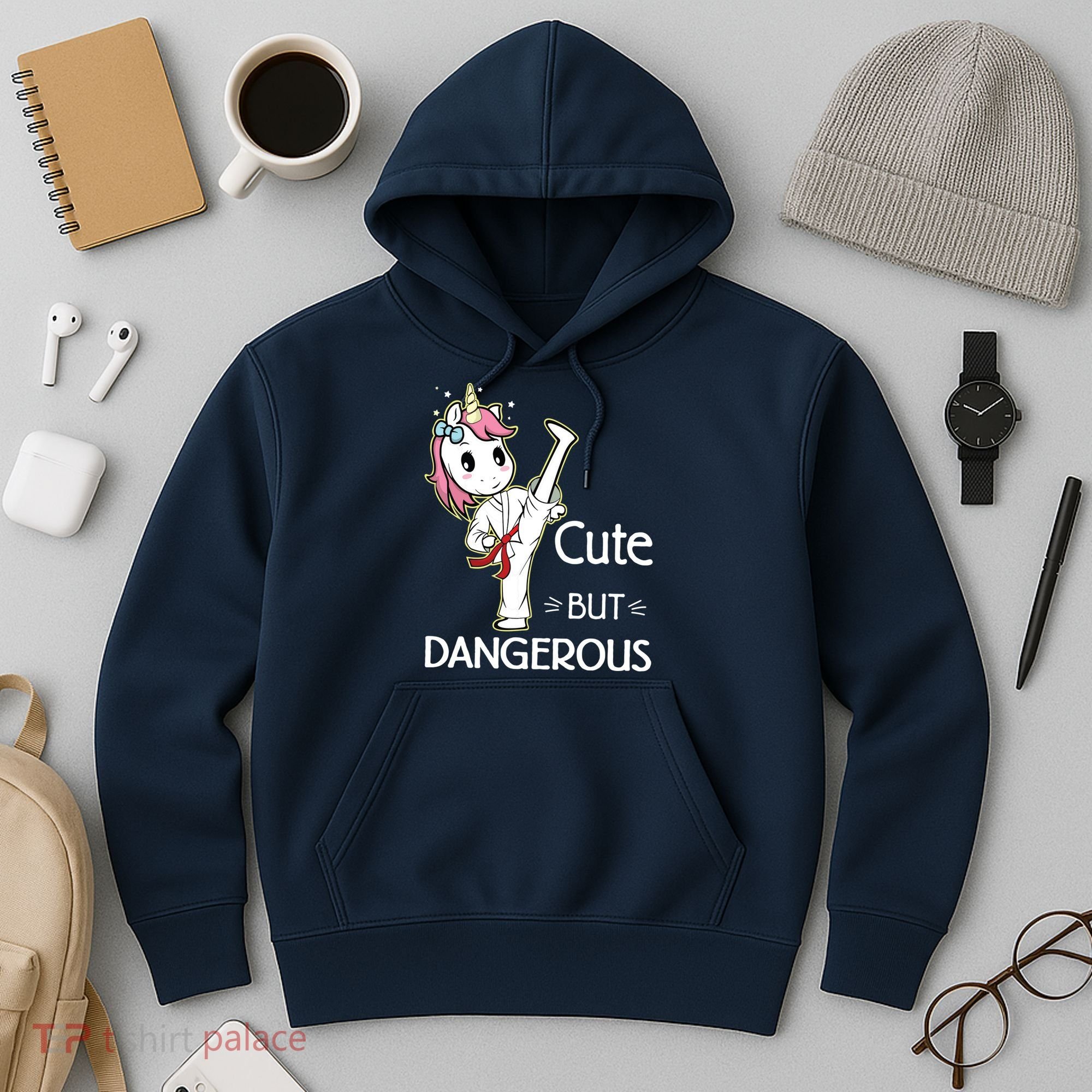 Cute But Dangerous Funny Karate Taekwondo Hoodie