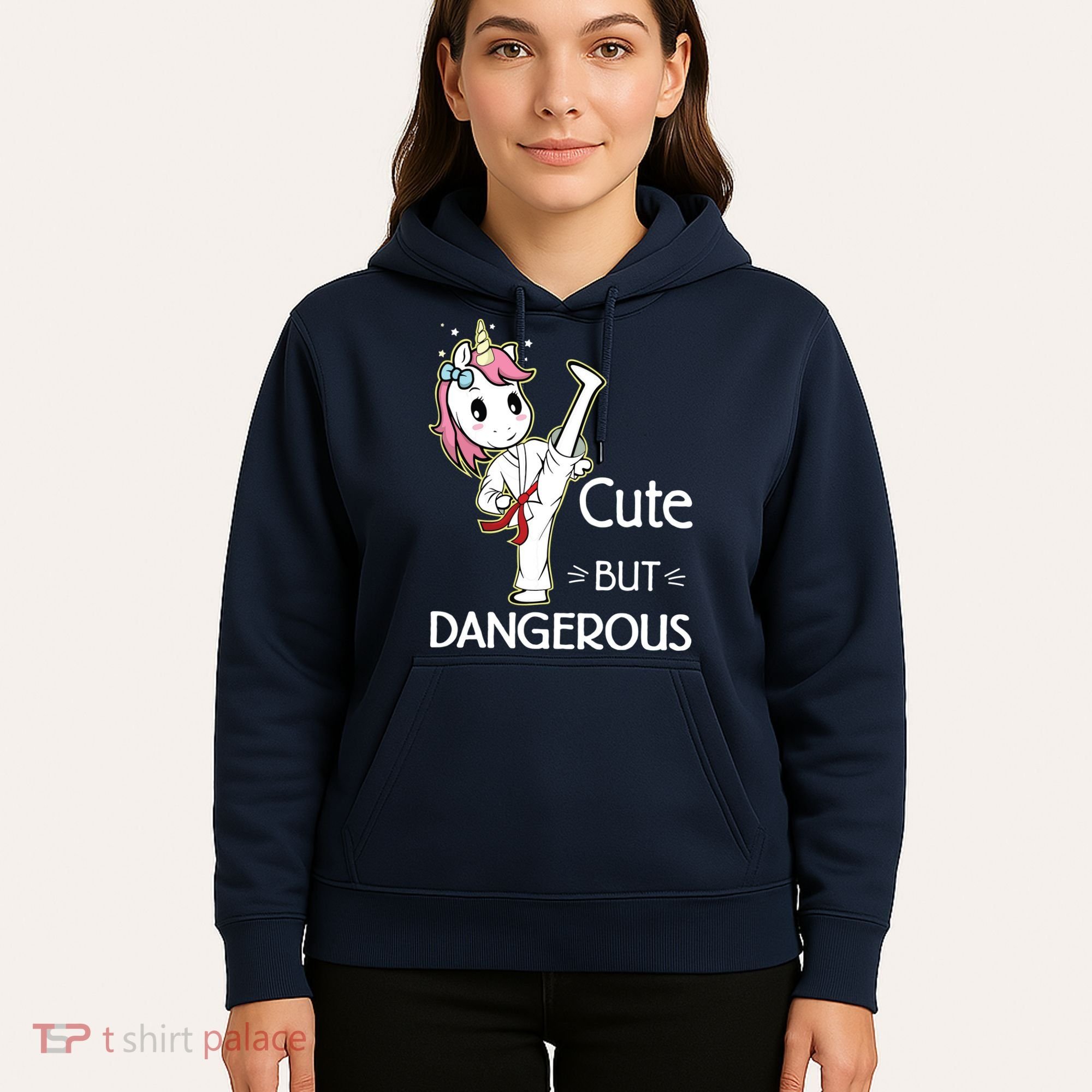 Cute But Dangerous Funny Karate Taekwondo Hoodie
