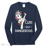 Cute But Dangerous Funny Karate Taekwondo Long Sleeve Shirt thumb 0