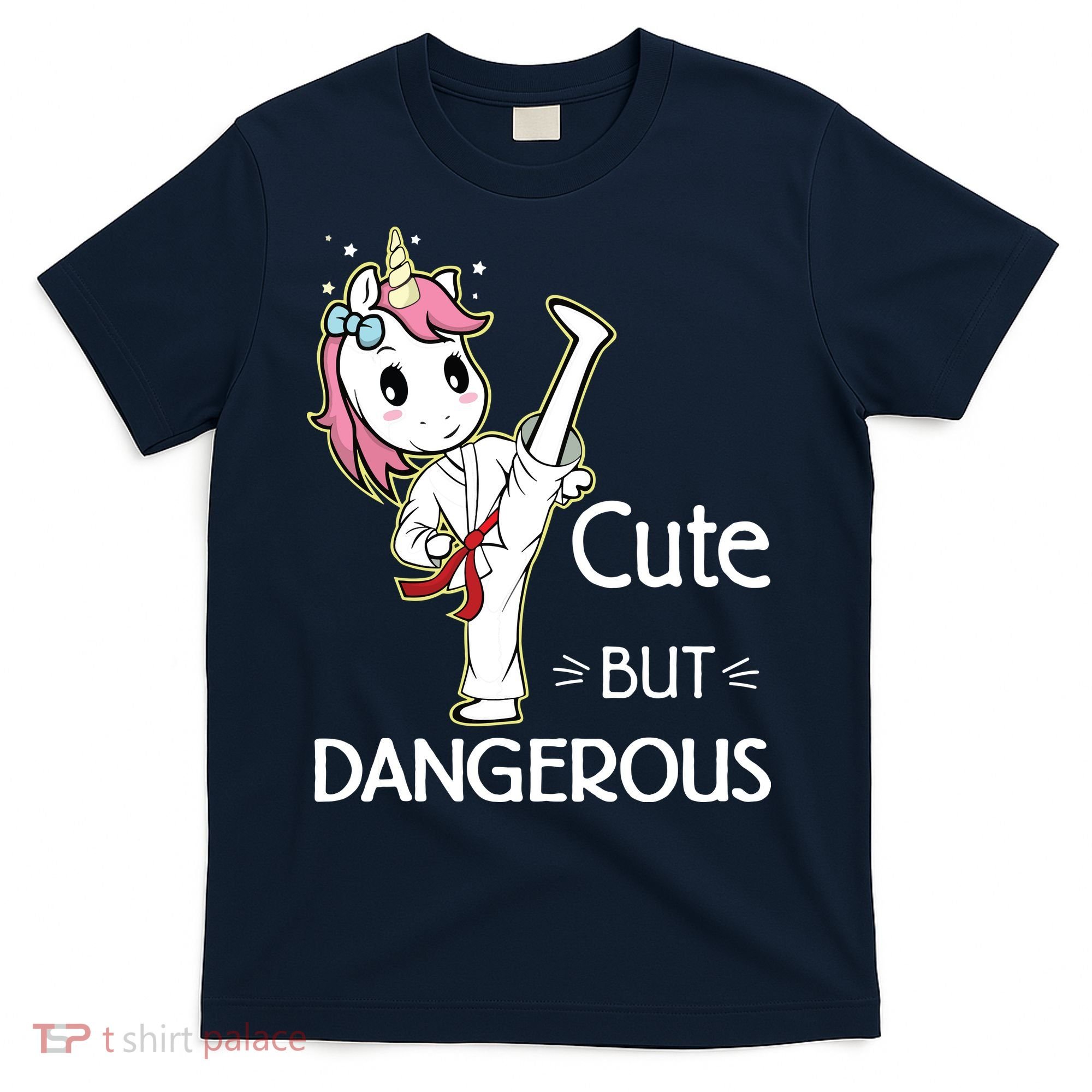 Cute But Dangerous Funny Karate Taekwondo T-Shirt