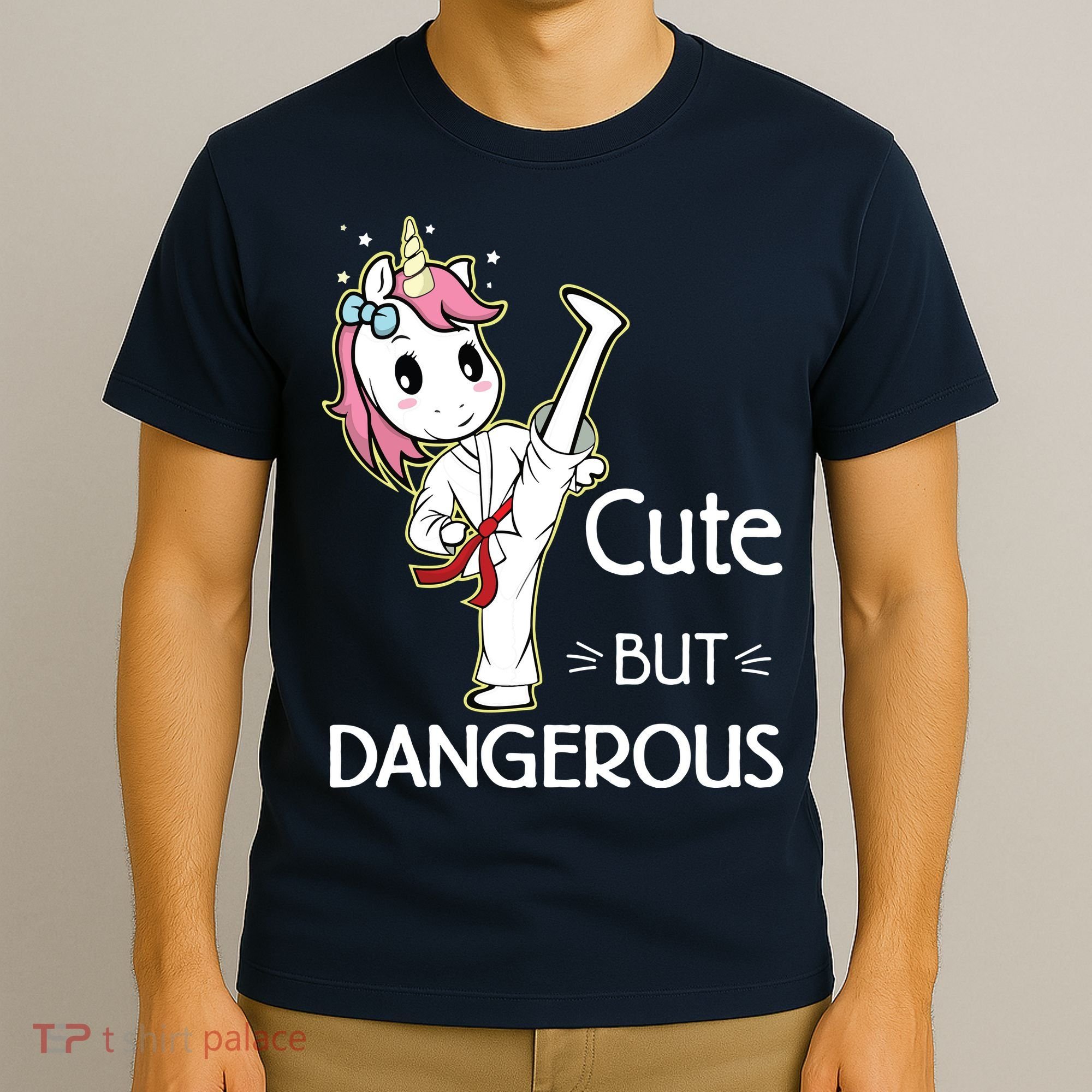 Cute But Dangerous Funny Karate Taekwondo T-Shirt