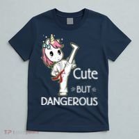Cute But Dangerous Funny Karate Taekwondo T-Shirt thumb 5