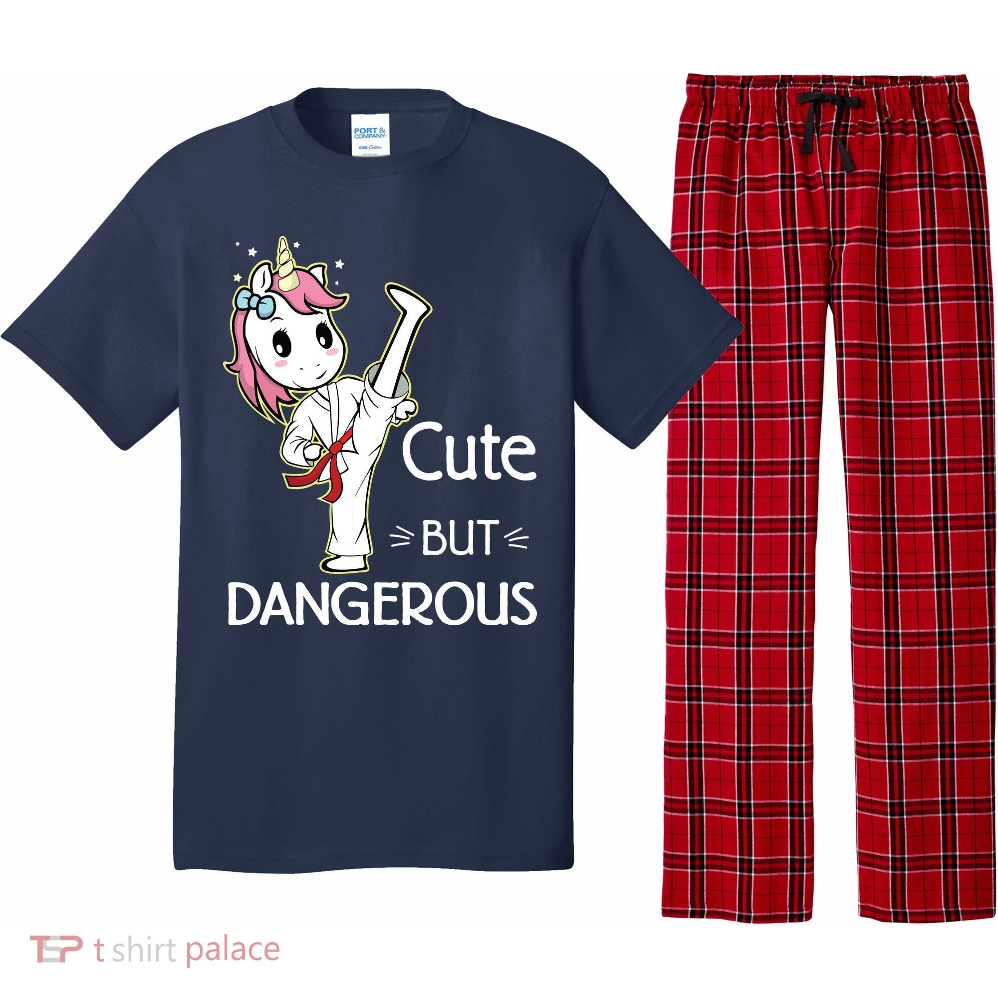 Cute But Dangerous Funny Karate Taekwondo Pajama Set