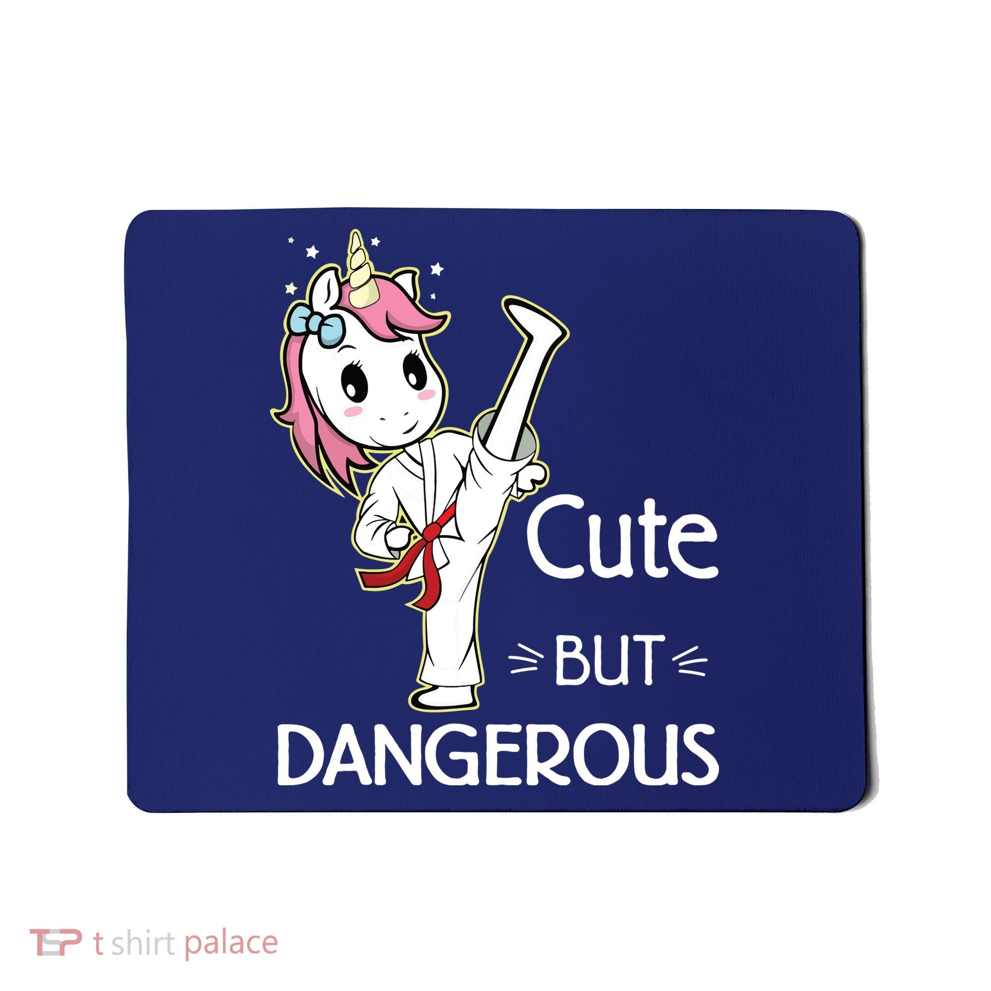 Cute But Dangerous Funny Karate Taekwondo Mousepad
