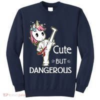 Cute But Dangerous Funny Karate Taekwondo Tall Sweatshirt thumb 0