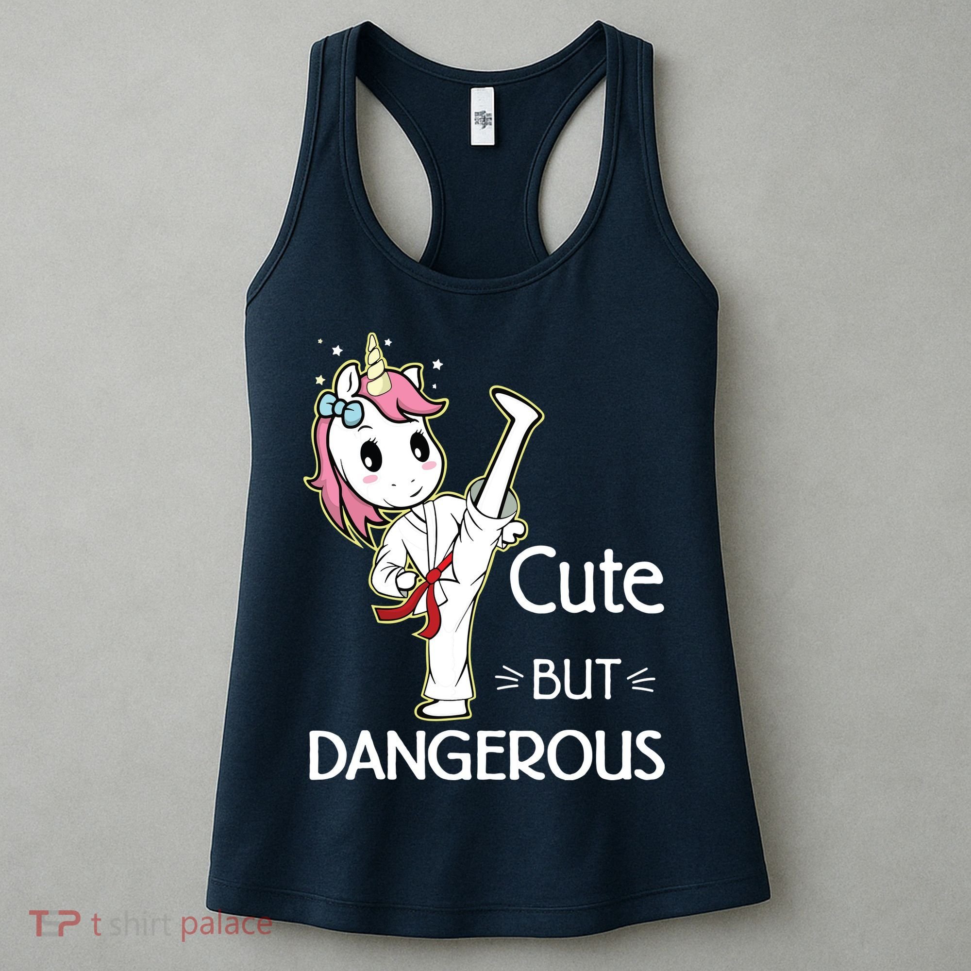 Cute But Dangerous Funny Karate Taekwondo Women's Tank Top