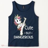 Cute But Dangerous Funny Karate Taekwondo Tank Top thumb 2