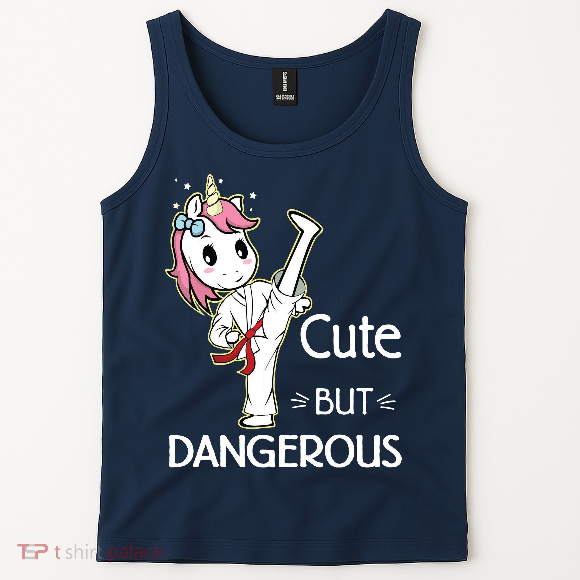Cute But Dangerous Funny Karate Taekwondo Tank Top